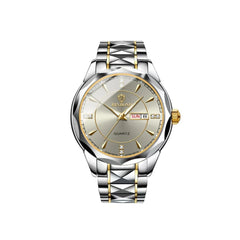 Binbond Men’s Quartz Watch – Classic Design with Stainless Steel Band