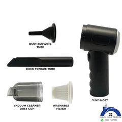 Portable 3-in-1 Wireless Vacuum Cleaner – Clean, Blow & Inflate (Cordless Power)