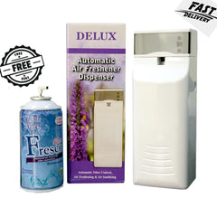 Automatic Air Freshener Dispenser – Fresco Jasmine Refill ke Sath (Auto Spray System)