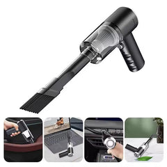 Portable Cordless Handheld Vacuum Cleaner – 6000PA USB Rechargeable Car & Home Cleaner with Dual Nozzles