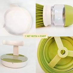 “Scrub Soap Dispensing Brush – Easy Dish & Pot Cleaning | COD Pakistan”