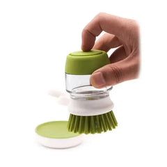 “Scrub Soap Dispensing Brush – Easy Dish & Pot Cleaning | COD Pakistan”