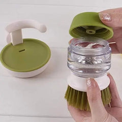 “Scrub Soap Dispensing Brush – Easy Dish & Pot Cleaning | COD Pakistan”