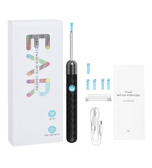 Smart visual ear wax cleaning kit with built-in HD camera and wireless endoscope design,