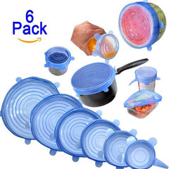 Silicone Stretch-Lids (6, 6) Set