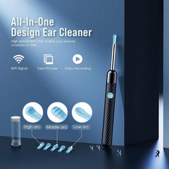 Smart visual ear wax cleaning kit with built-in HD camera and wireless endoscope design,