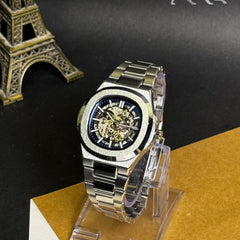 Bestwin Automatic Mechanical Skeleton Watch – Men’s Luxury Timepiece