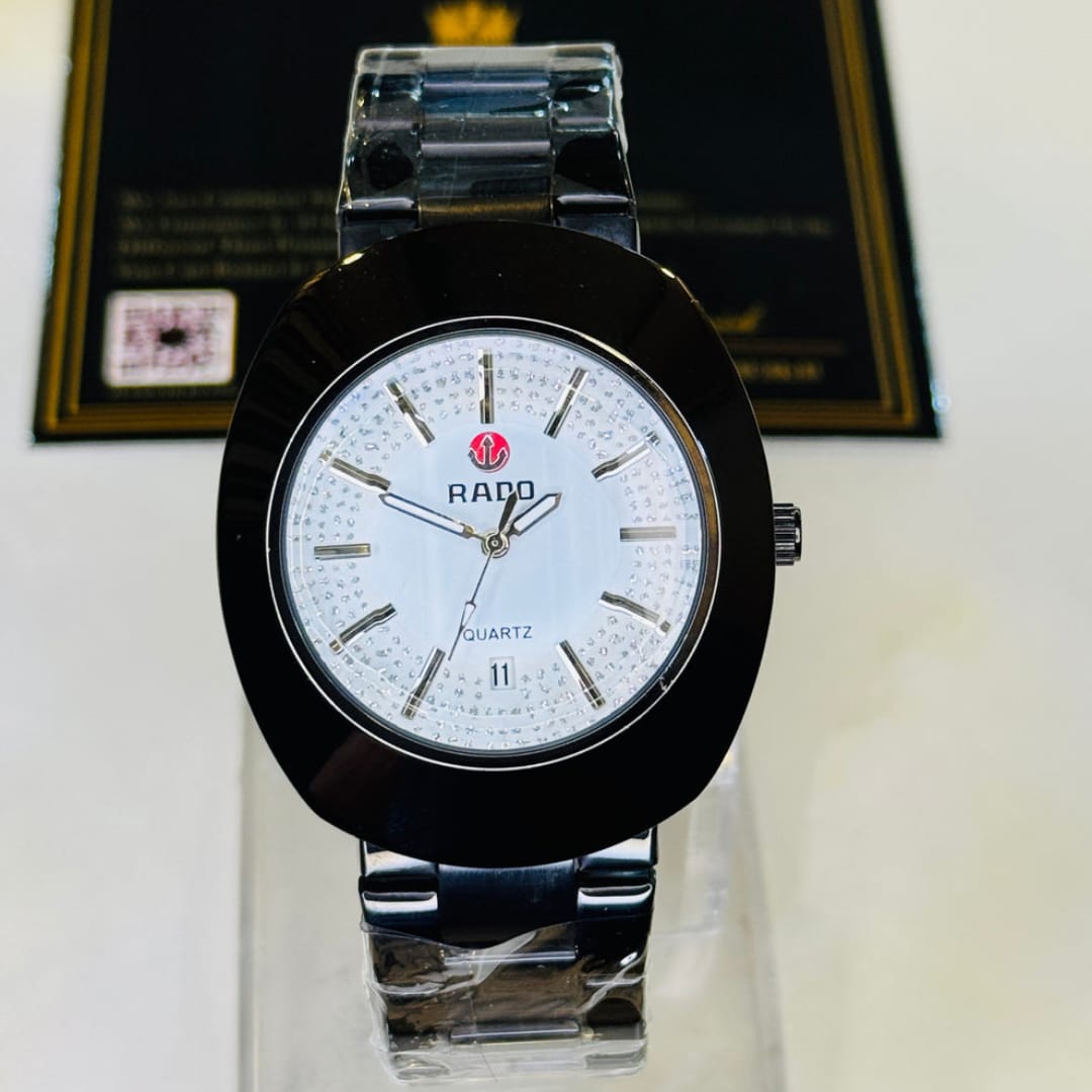 Black Rado DiaStar Men’s Quartz Watch – Sleek Modern Design
