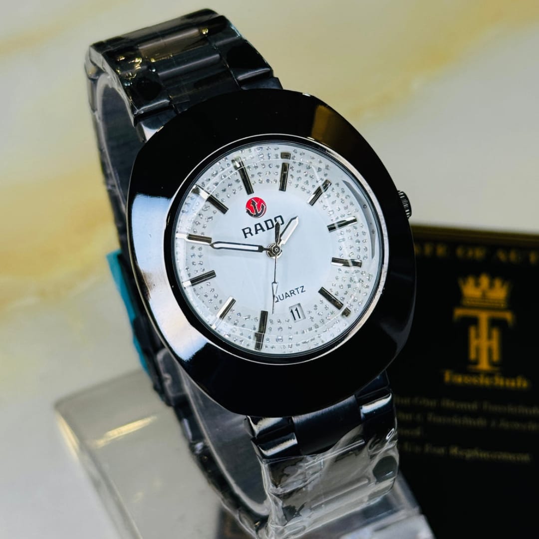 Black Rado DiaStar Men’s Quartz Watch – Sleek Modern Design