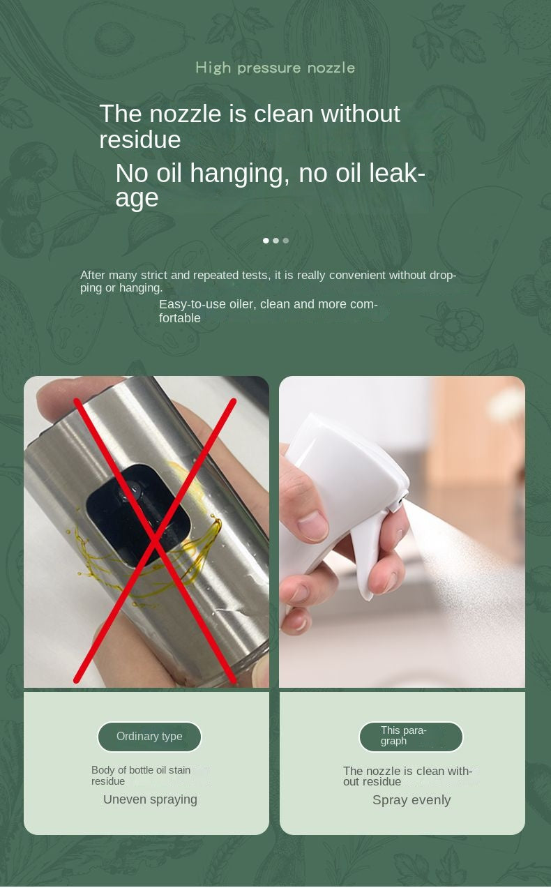 “Premium Oil Spray Bottle – Refillable Glass Oil Sprayer for Cooking | COD Pakistan”