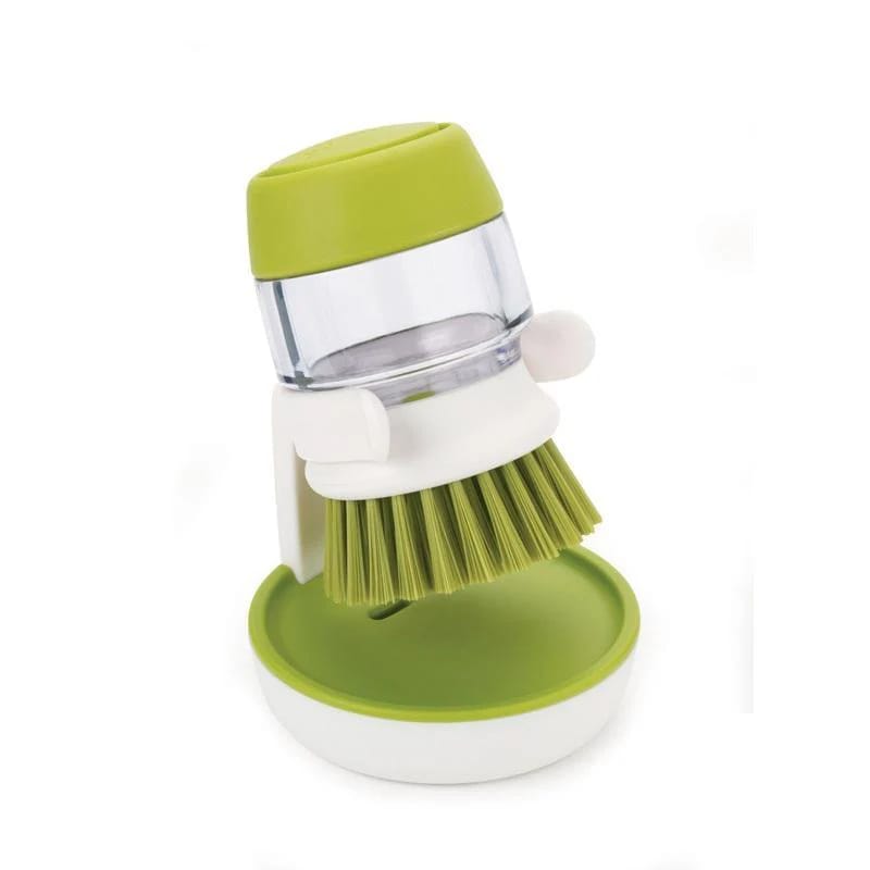 “Scrub Soap Dispensing Brush – Easy Dish & Pot Cleaning | COD Pakistan”
