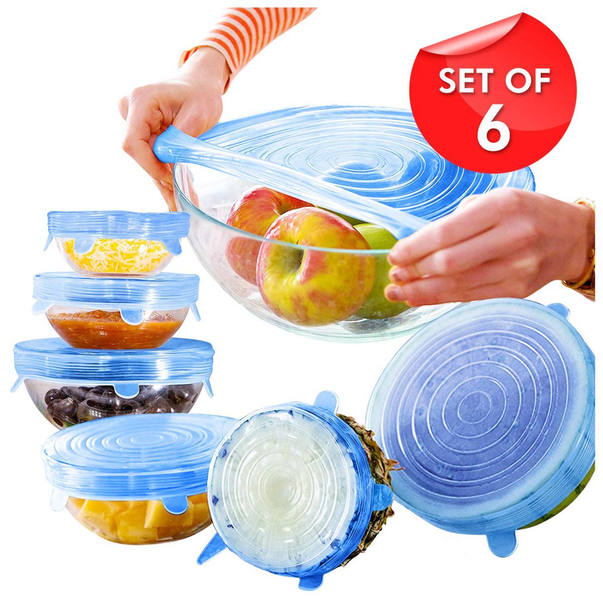 Silicone Stretch-Lids (6, 6) Set
