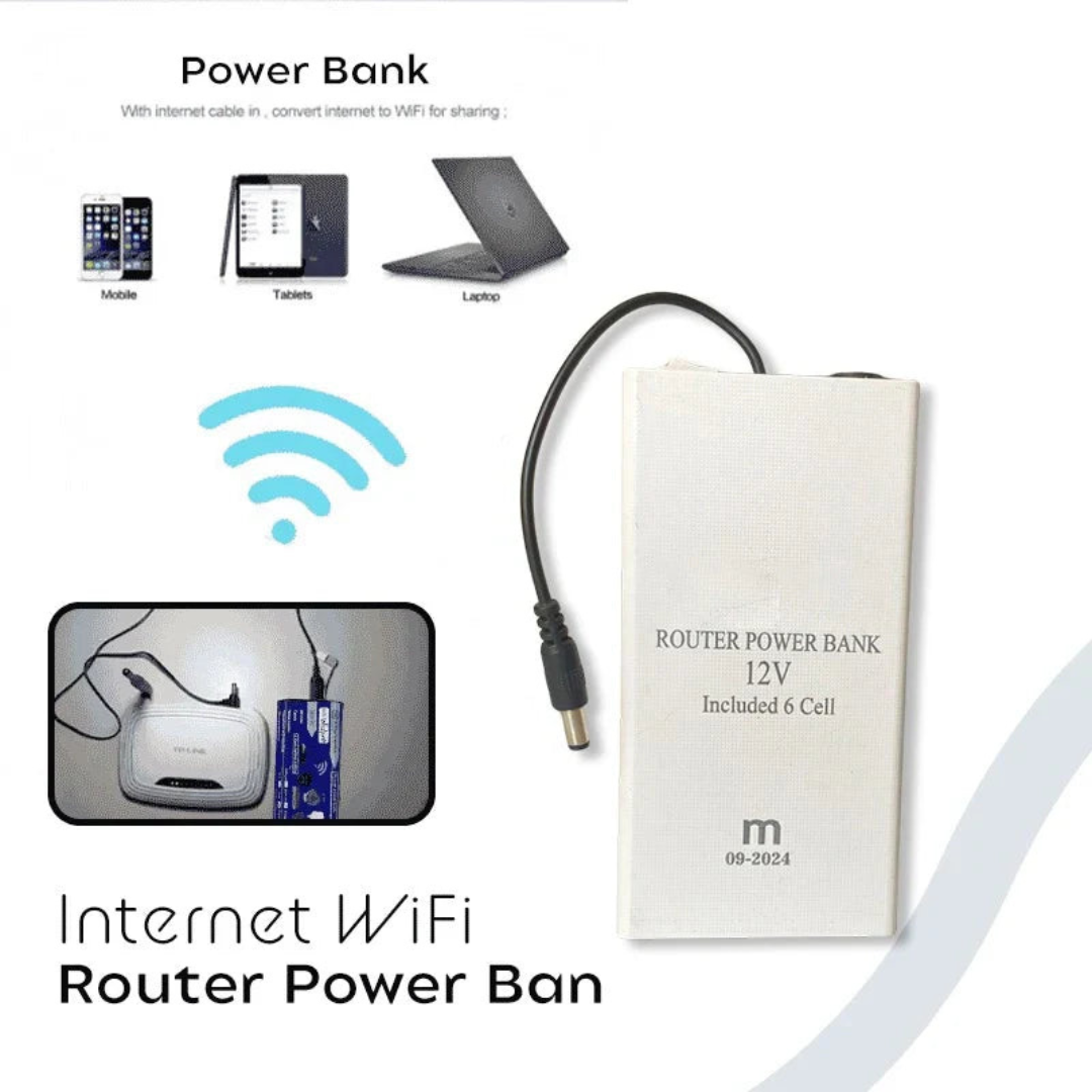 Xiaomi Router Power Bank – 20000mAh 12V Mini-UPS (7–8 Hours Backup)